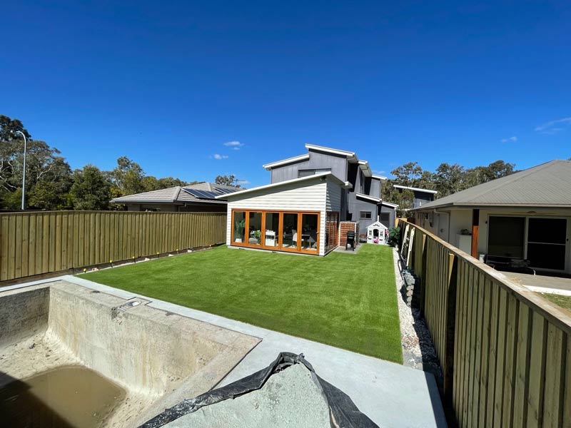 Synthetic Turf in backyard