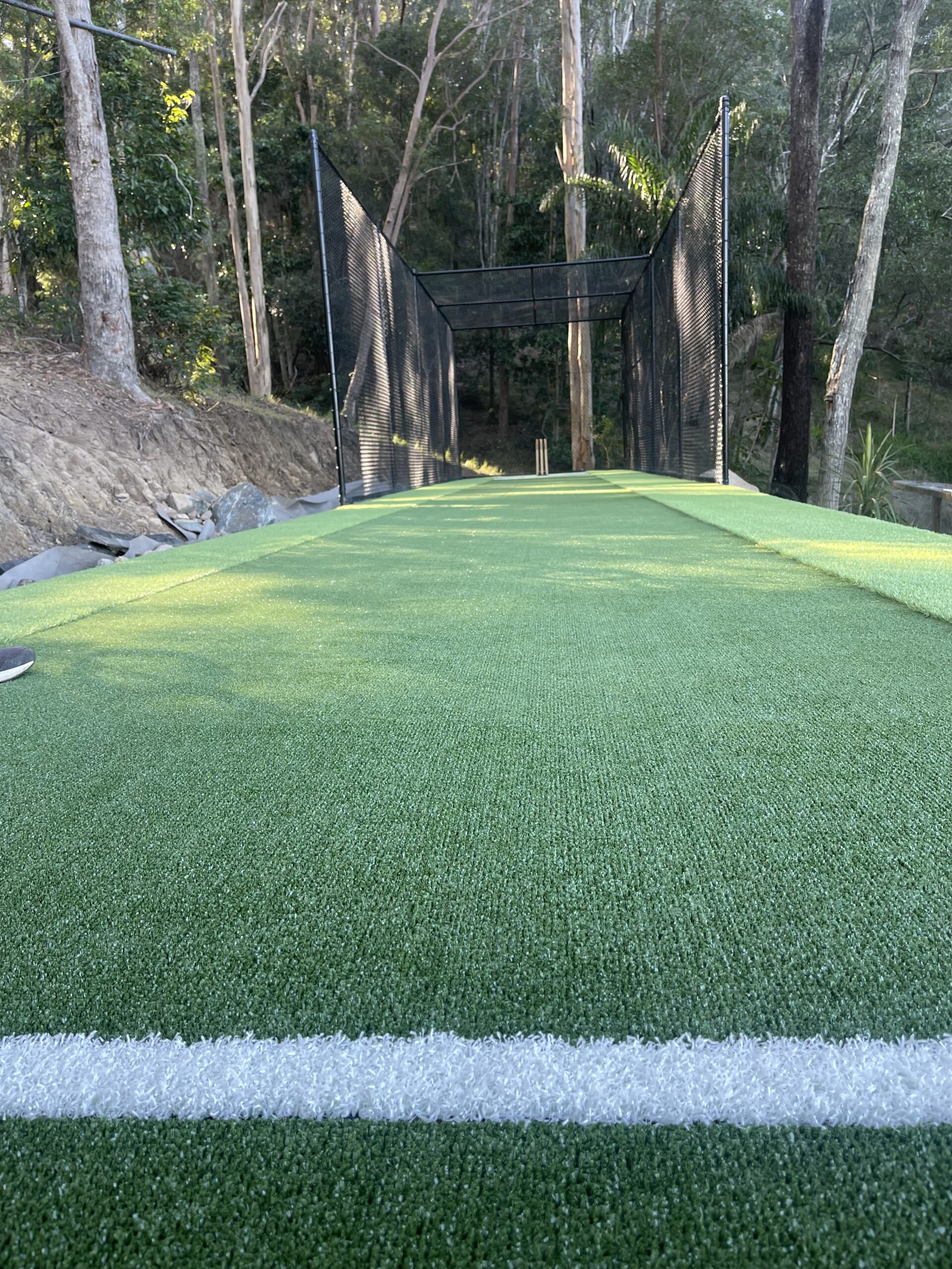 Cricket pitch at home