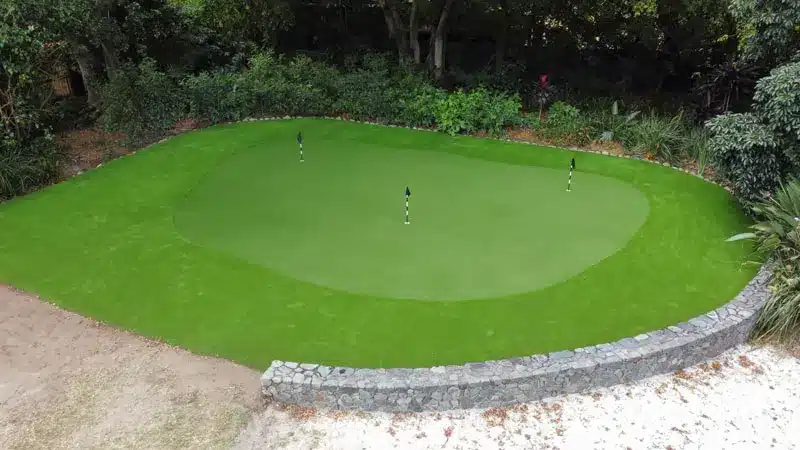 Large Putting Green using synthetic turf on acreage by Surface Pro Group Large Putting Green using synthetic turf on acreage by Surface Pro Group
