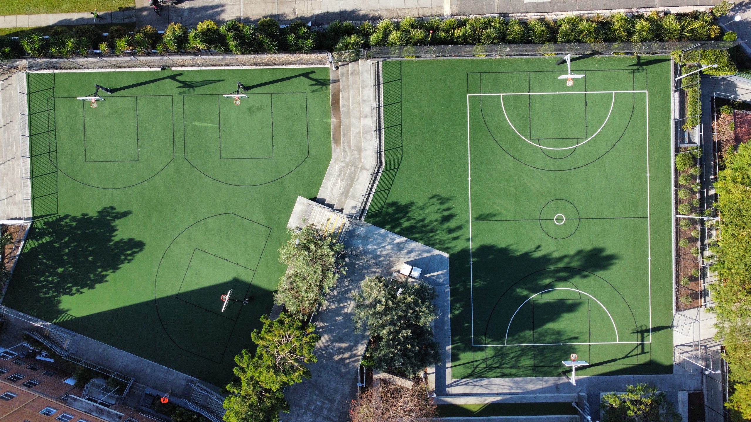 Artificial Grass Basketball and netball courts Brisbane by Surface Pro Group